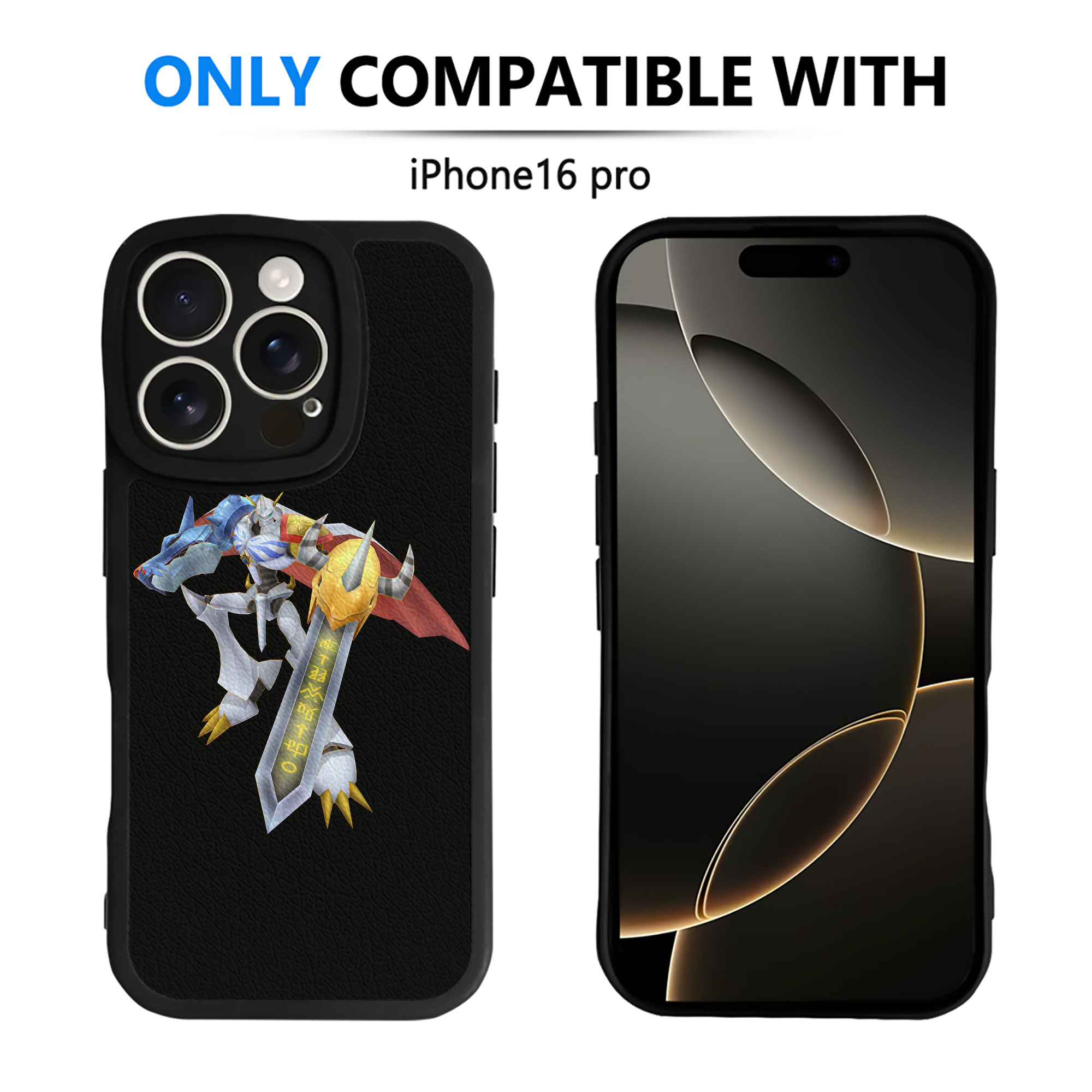 （画像用） Digimon デジタルモンスター/デジモン 【iPhone 16シリーズ対応】シリコンスマホケース（レザー調） 材質：シリコン